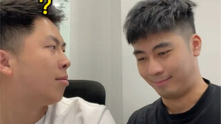 偷亲哥们的反应