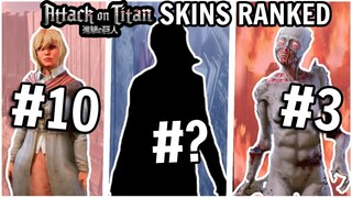 ALL ATTACK ON TITAN SKINS RANKED WORST TO BEST - Dead by Daylight