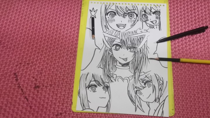 Drawing hoshino AI (waifu kok mayad) :v | | BY RZY_ART
