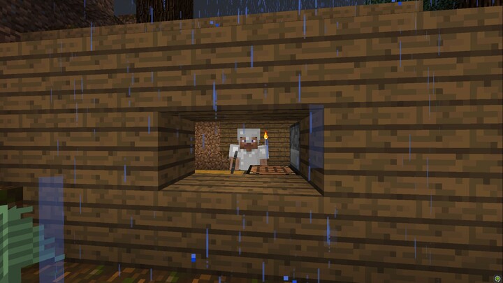 You’ve just built your shelter when a heavy rain starts pouring outside—12, you probably thought it 