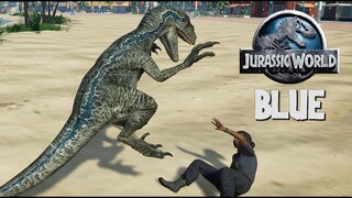 Blue & Indoraptor Breakout & Fight! Island Sanctuary Tropical Park (4K 60FPS)
