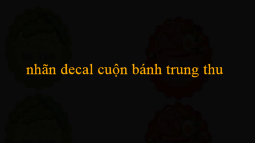 nhãn decal cuộn bánh trung thu