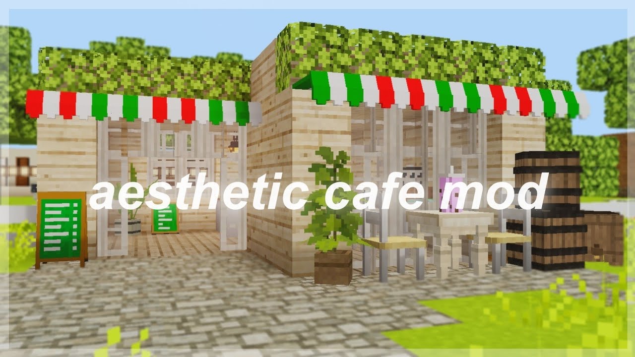 Cute Aesthetic Cafe Mod For Mcpe Be Review Showcase Bilibili