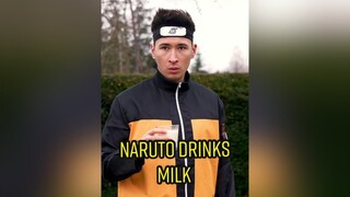 Naruto drinks Milk anime naruto hinata sasuke manga fy