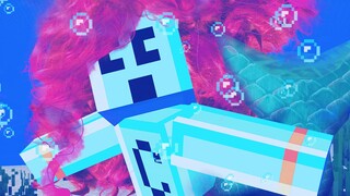 Minecraft but Everything I Touch Turns to Ocean