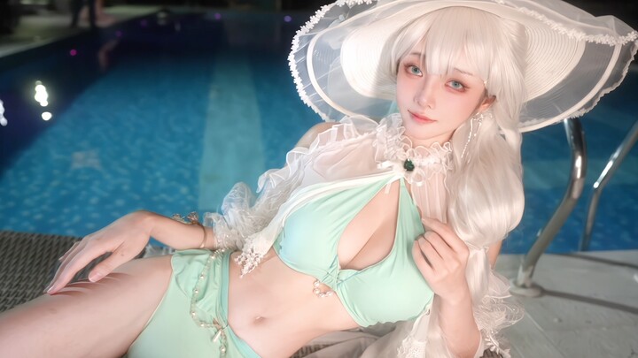 【Yin Ziping Swimsuit】Mint Milk Cake