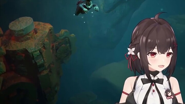 The anchor covered her chest while singing and discovered that her clothes were on backwards!