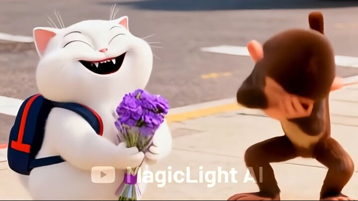 Monkey Wrecks Flower Shop — But White Cat’s Kindness Blooms in the End!  #funny