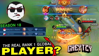 The Real Rank 1 Global Player in Season 18? PH Highest Mythical Points Player Gameplay ~ MLBB