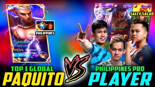 TOP 1 GLOBAL PAQUITO DOMINATING PRO PLAYER IN RANK (AKOSI DOGIE TEAM) ! MOBILE LEGENDS