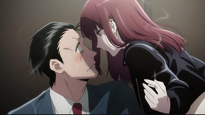 Anime Super no Ura de Yani Suu Futari - Yamada dan Sasaki disatukan dengan sebatang r****🥰