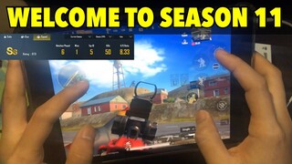 WELCOME TO SEASON 11 | GAMEPLAY WITH HANDCAM | PUBG MOBILE - IPAD MINI 5