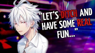 Ditching a Party with Your Delinquent Crush - Anime Boy ASMR Roleplay