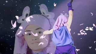 Collection of funny men imitating the transformation of Balala Little Demon Fairy