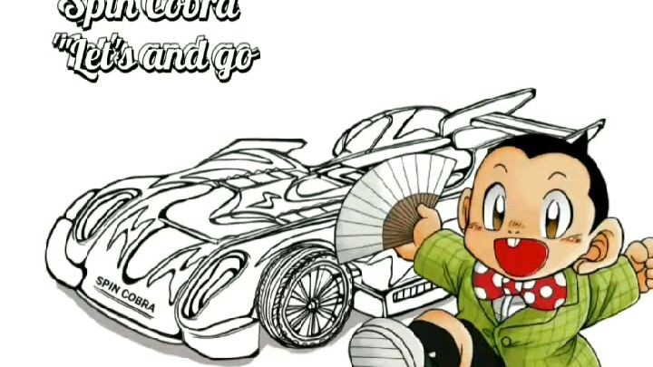 OHH, JADI GINI CARA GAMBAR TAMIYA SPIN COBRA!!! ,let's see how to draw it!.