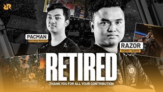SELAMAT PENSIUN PACMAN DAN RAZOR