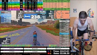 Zwift Cycling Workout 22.08.2025