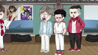 The old man went to school, and his roommates were all his great-grandsons. The old man gave his gre