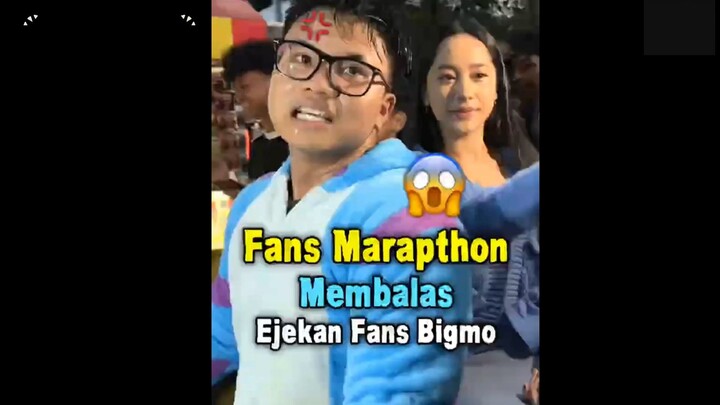 Momen Fans Marapthon membalas ejekan Fans