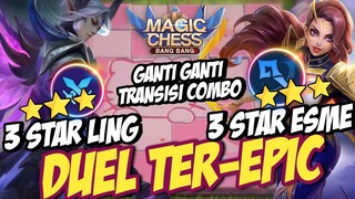 MATCH TER EPIC SEPANJANG SEJARAH! DUEL LING BINTANG 3 VS ESMERALDA BINTANG 3 LIGHTBORN ! MAGIC CHESS
