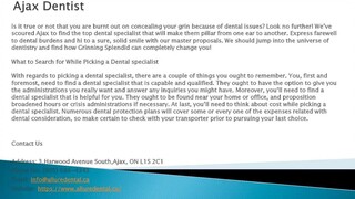 Ajax Dentist