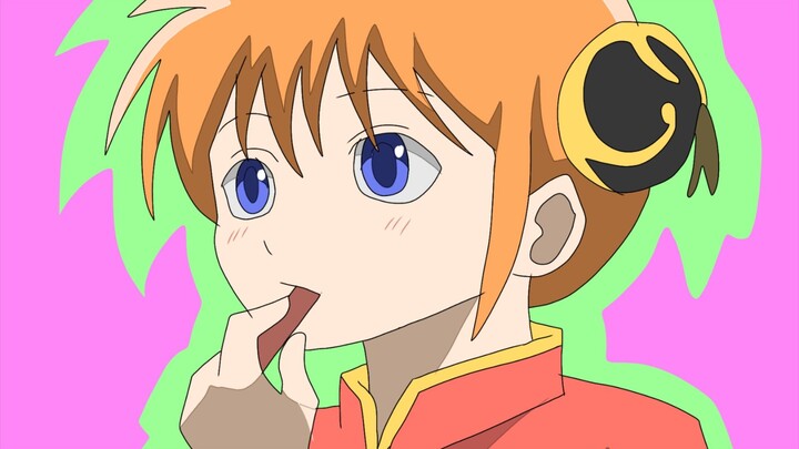 Menggambar Kagura yg lagi ngemil coklat di openingnya