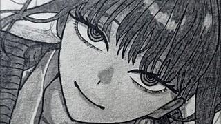 draw Makima chainsaw man 💀