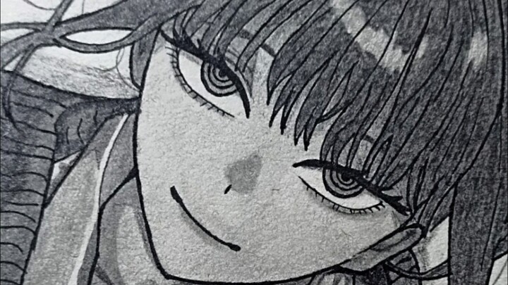 draw Makima chainsaw man 💀