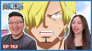 SANJI VINSMOKE - BIG MOM'S TEA PARTY! 🤯 | One Piece Episode 763 Couples Reaction & Discussion