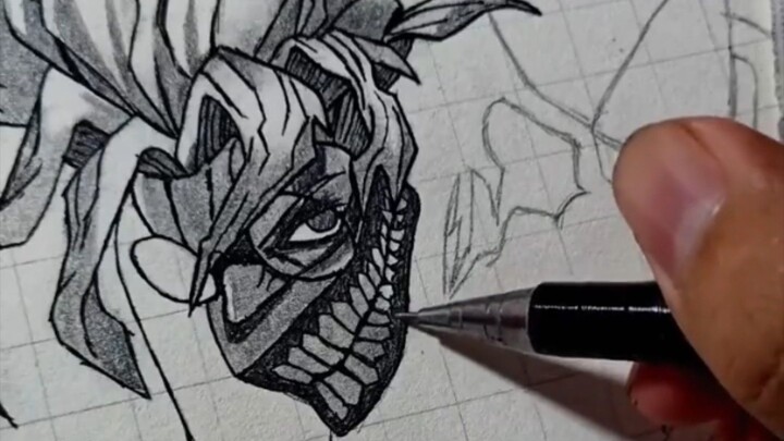 How to draw Ken Takakura (Okarun) mode Turbo grandma