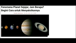 Fenomena Planet Sejajar