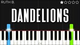 Ruth B. - Dandelions | EASY Piano Tutorial