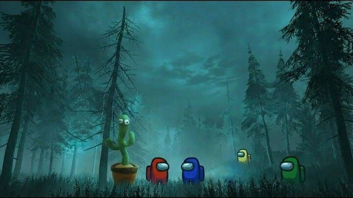 Dancing Cactus Toy vs among us animation