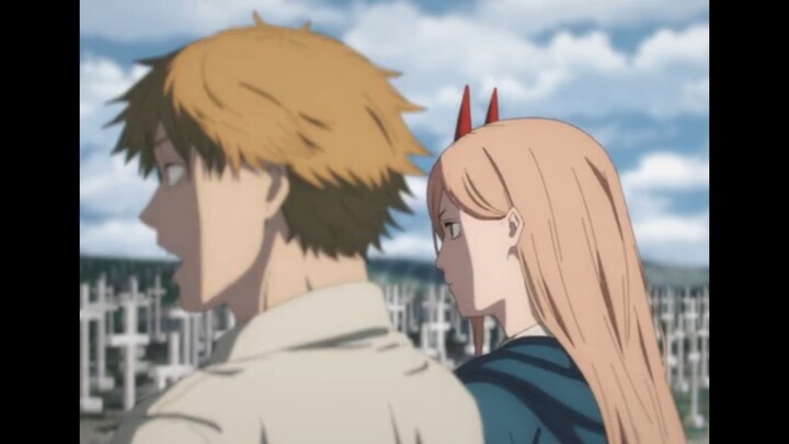 Chainsaw Man-Denji & Power beatan by Kishibe during training