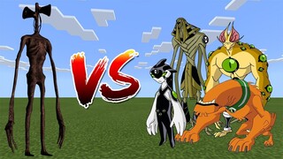 Sirenhead vs Ben10 in Minecraft