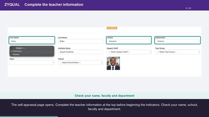 Zyqual: Complete and Resume Your Self-Appraisal