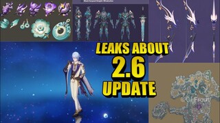 Leaks about the upcoming 2.6 update in genshin impact