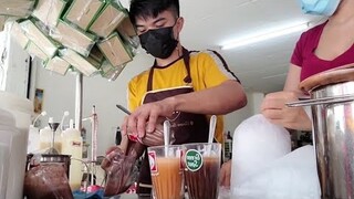 กาแฟชาโบราณแบบถุงกระดาษตีฟองนมใส่นุ่มๆหอมอร่อยค่ะ