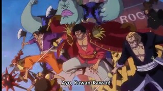 Menegangkan... FULL FIGHT BAJAK LAUT GOL D ROGER VS BAJAK LAUT ROCKS D XEBEC 🔥 OP 1130
