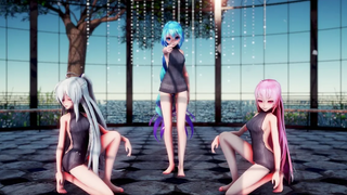 【MMD】SCREAM - Miku×Haku×Luka【Virgin Killer Sweater】