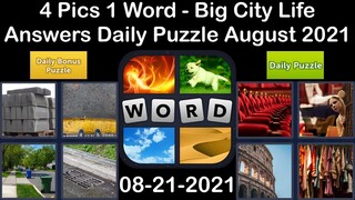 4 Pics 1 Word - Big City Life - 21 August 2021 - Answer Daily Puzzle + Daily Bonus Puzzle