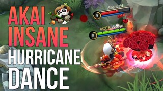 TOP GLOBAL AKAI INSANE HURRICANE DANCE | MLBB