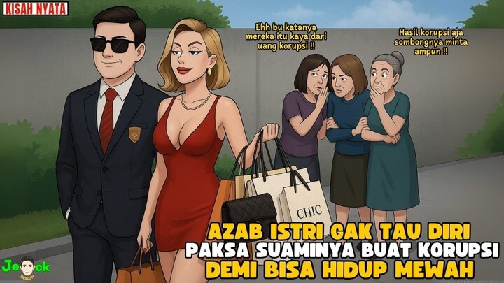 AZAB ISTRI GAK TAU DIRI PAKSA SUAMINYA BUAT KORUPSI DEMI BISA HIDUP MEWAH