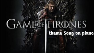 Game of thrones (theme song on piano) || Game of thrones theme||Game of thrones music||#KIDZ HOBBIES