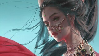【WLOP】风曳【板绘】
