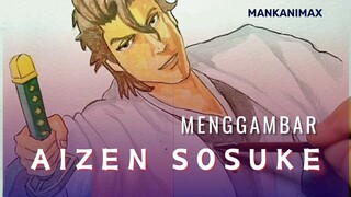 Menggambar Aizen Sosuke