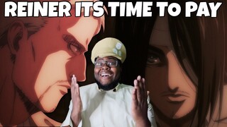 REINER YOUR TIME HAS COME Attack on Titan Season 4 Episode 4 LIVE REACTION (Episode 63)