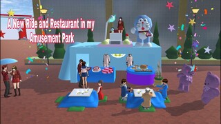 Field Trip in Amusement Park and New Doraemon Restaurant Themed Sakura School Simulator