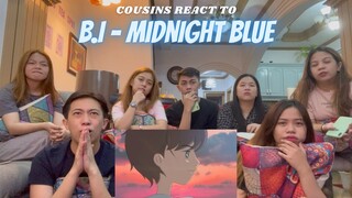 COUSINS REACT TO B.I 비아이 - ‘깊은 밤의 위로 (Midnight Blue)’ Donation Film