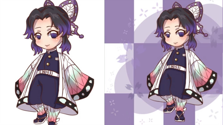 For Beginners | Chibi Drawing | Shinobu Kochou